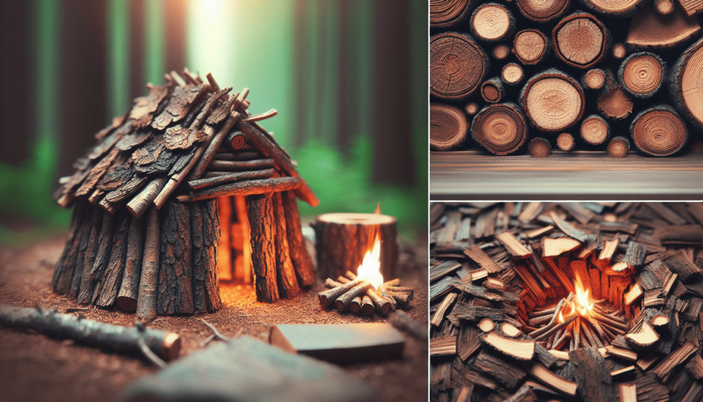 Using Tree Bark For Shelter And Fire Starting