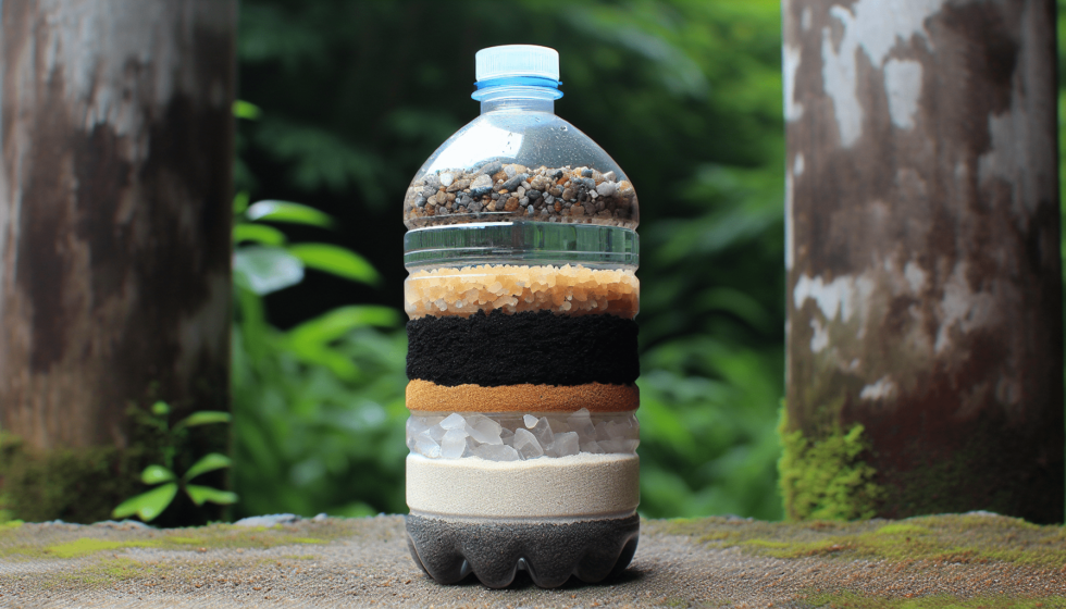 Making A Natural Water Filter With Sand And Charcoal - Trail Trek Tribe